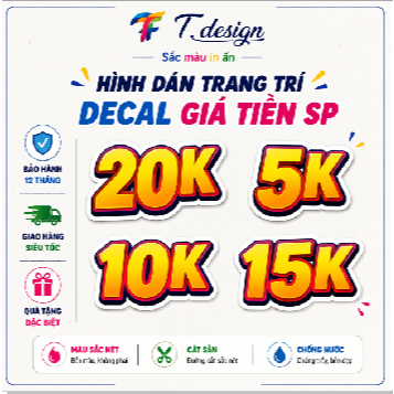 (Giao Đơn Từ 15k) Decal Giá Tiền Chống Nước 3D 🌈𝑭𝒓𝒆𝒆𝒔𝒉𝒊𝒑 Giấy Dán Giá Tiền Tem Trang Trí Quán Trà Sữa, Cà Phê