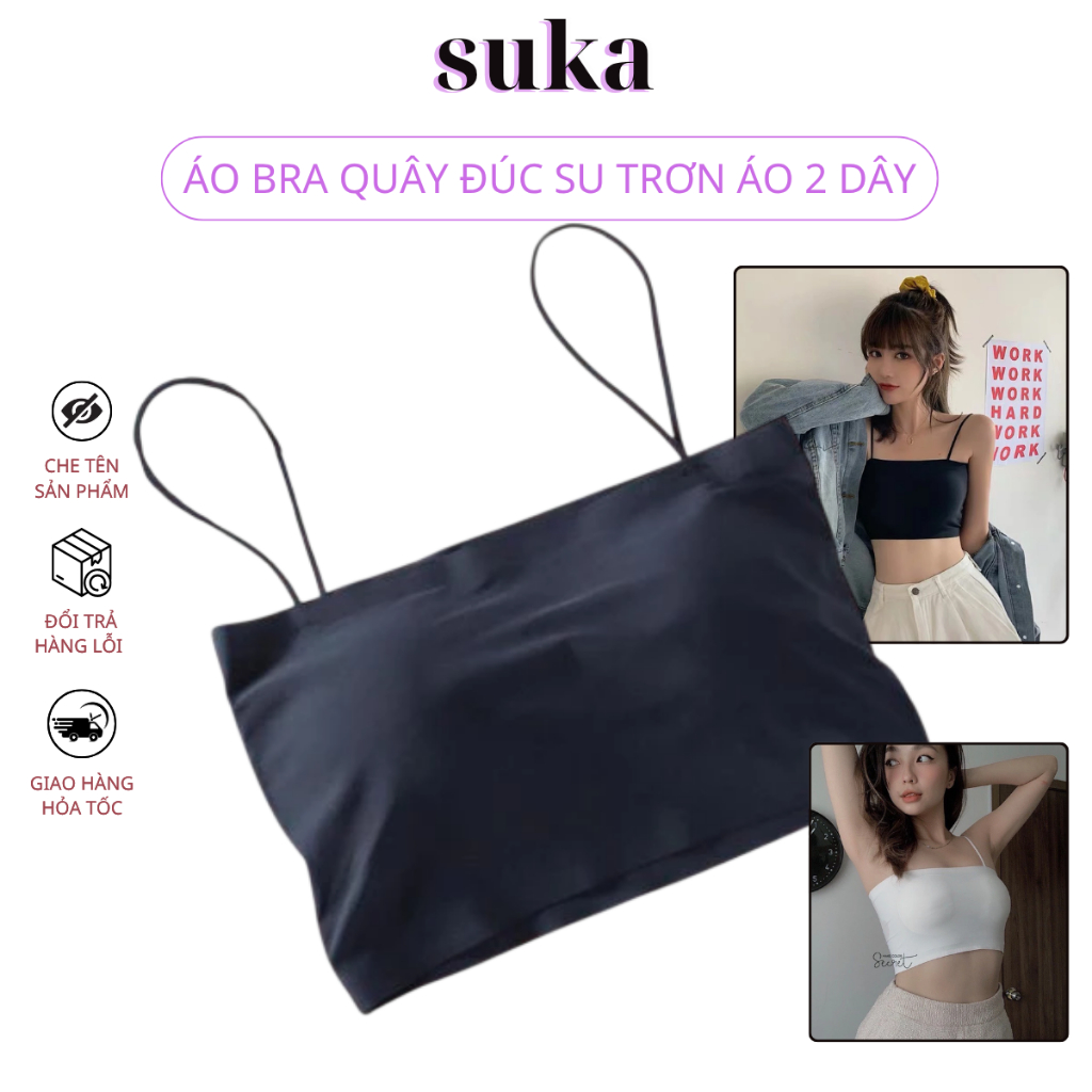 Áo Bra Quây Đúc Su Trơn Áo 2 Dây 8881