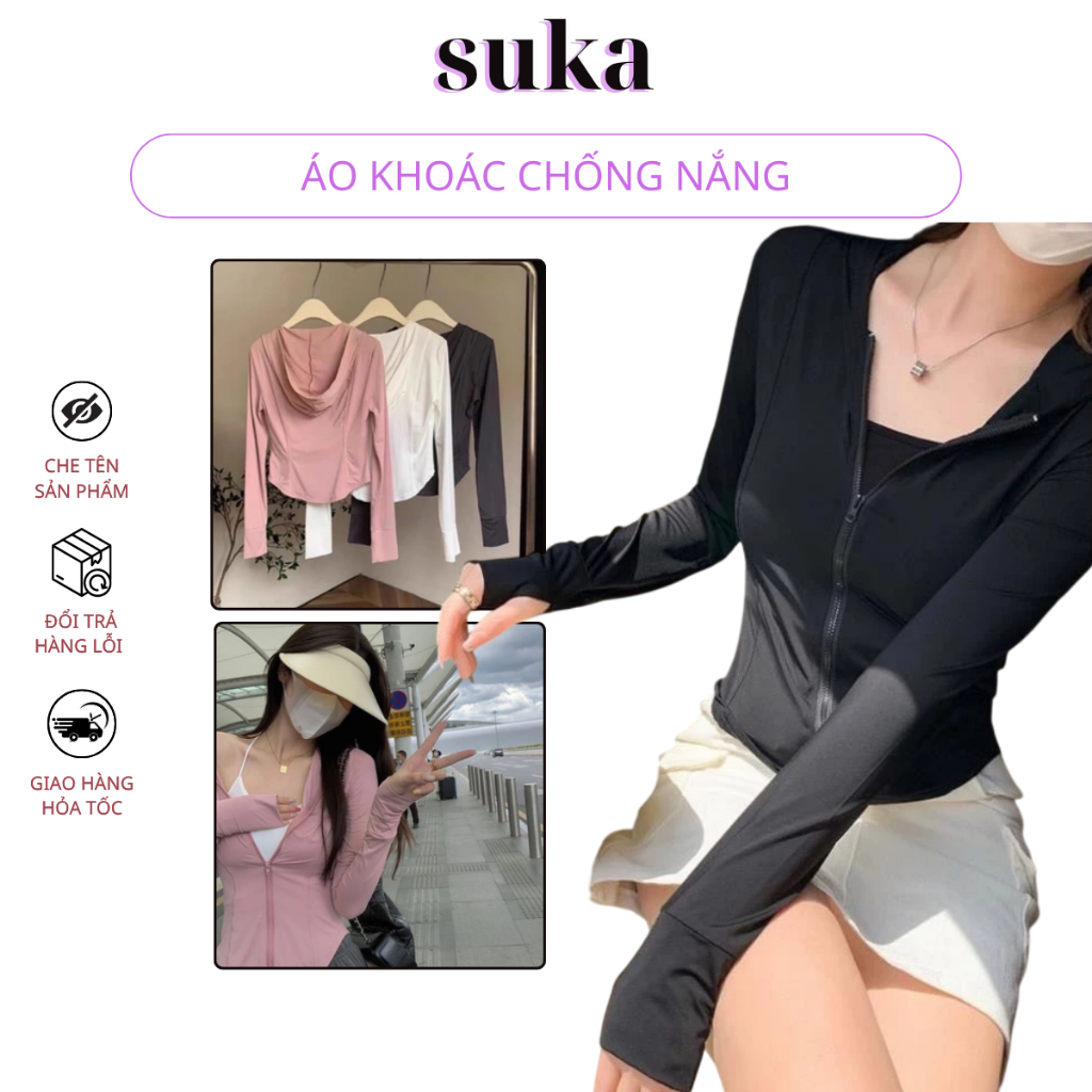 Áo chống nắng,áo khoác chống nắng ôm body chống tia uv UPF 50+ AV01