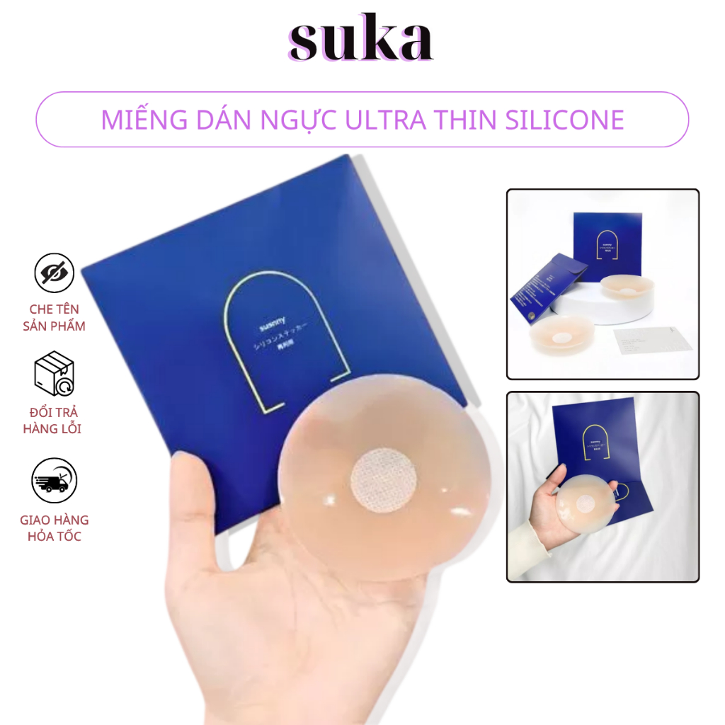 Miếng Dán Ngực Silicone cao cấp siêu mềm êm sử dụng nhiều lần D199