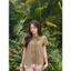 Áo Nơ Dây Dáng Baby Doll Chất Vải Kaki mềm -HÀNG MAY KỸ
