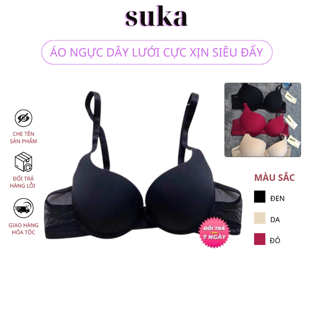 Áo ngực siêu đẩy nâng vòng 1 tạo khe k32