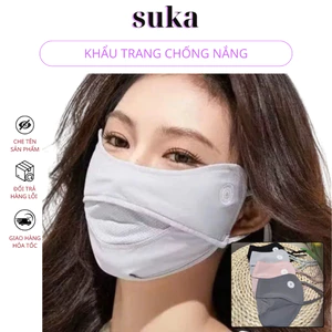 Khẩu trang chống nắng chất Lụa mát thoáng khí (Chống Tia UV Mặt trời )dành cho nữ KT6