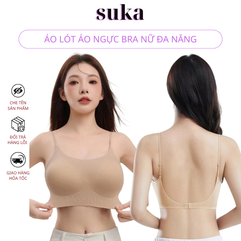 Áo Lót Mặc Váy Hở Lưng, Áo Ngực Nữ Không Gọng Nhiều Kiểu Mặc Áo M30