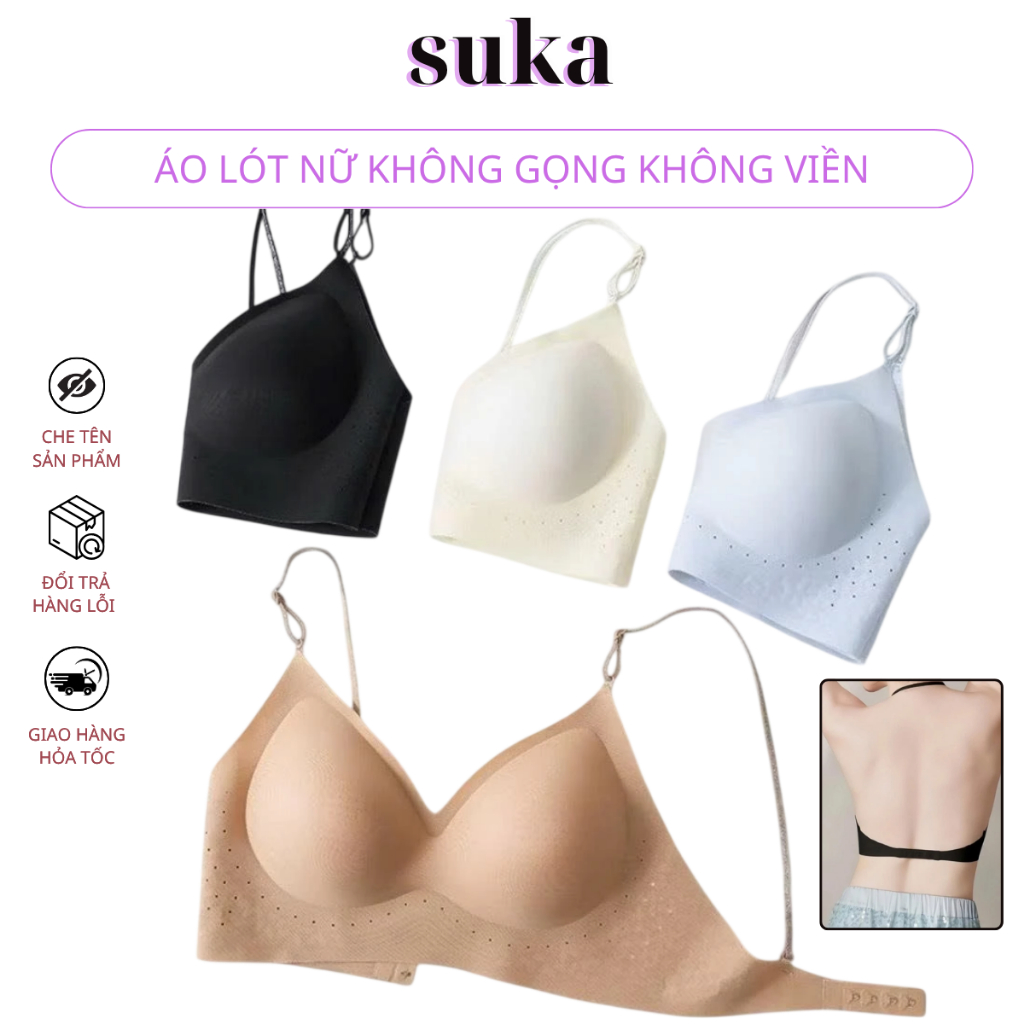 Áo Lót Mặc Váy Hở Lưng, Áo Ngực Nữ Không Gọng Nhiều Kiểu Mặc Áo M35