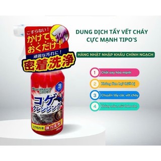 (Nội địa Nhật) Tẩy Vết Cháy Vết Khét Ở Xoong Nồi Chảo Mặt Bếp Tipo Sạch Bóng An Toàn