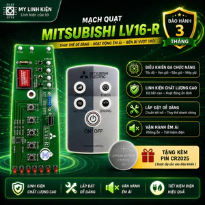 Mạch quạt điều khiển từ xa Mitsubishi LV16-R đứng, bo mạch quạt cây chất lượng tốt.