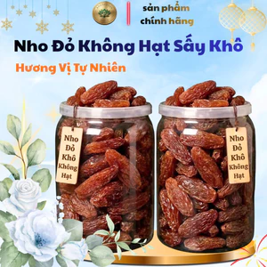 Nho đỏ sấy khô tự nhiên ngon ngọt hàng loại 1 ăn vặt làm bánh làm quà ngày lễ tết tốt cho sức khoẻ
