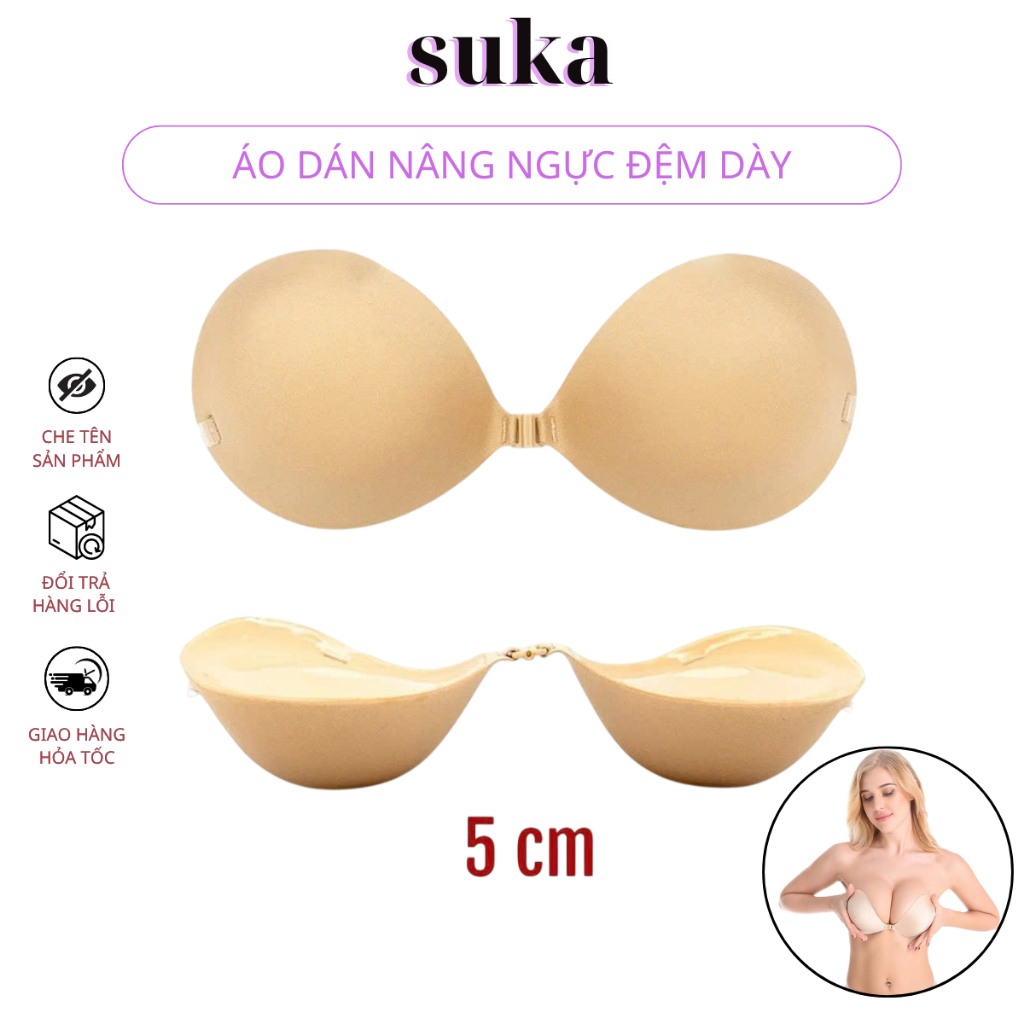 Áo dán nâng ngực, áo ngực dán dày 6cm tạo khe quyến rủ P41