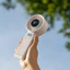 Quạt Cầm Tay LocknLock Foldable Handheld Fan ENF326 Ngà/Tím - 5 Tốc Độ Gió, Gấp Gọn Linh Hoạt 180 Độ - K-MALL