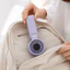 Quạt Cầm Tay LocknLock Foldable Handheld Fan ENF326 Ngà/Tím - 5 Tốc Độ Gió, Gấp Gọn Linh Hoạt 180 Độ - K-MALL