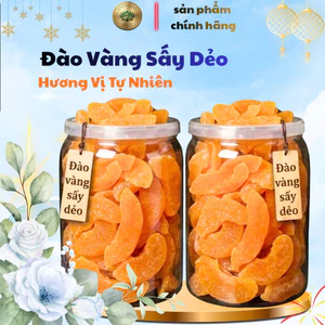 Đào sấy dẻo ăn vặt làm quà ngày lễ tết thơn ngon không chất bảo quản sản phẩm sạch