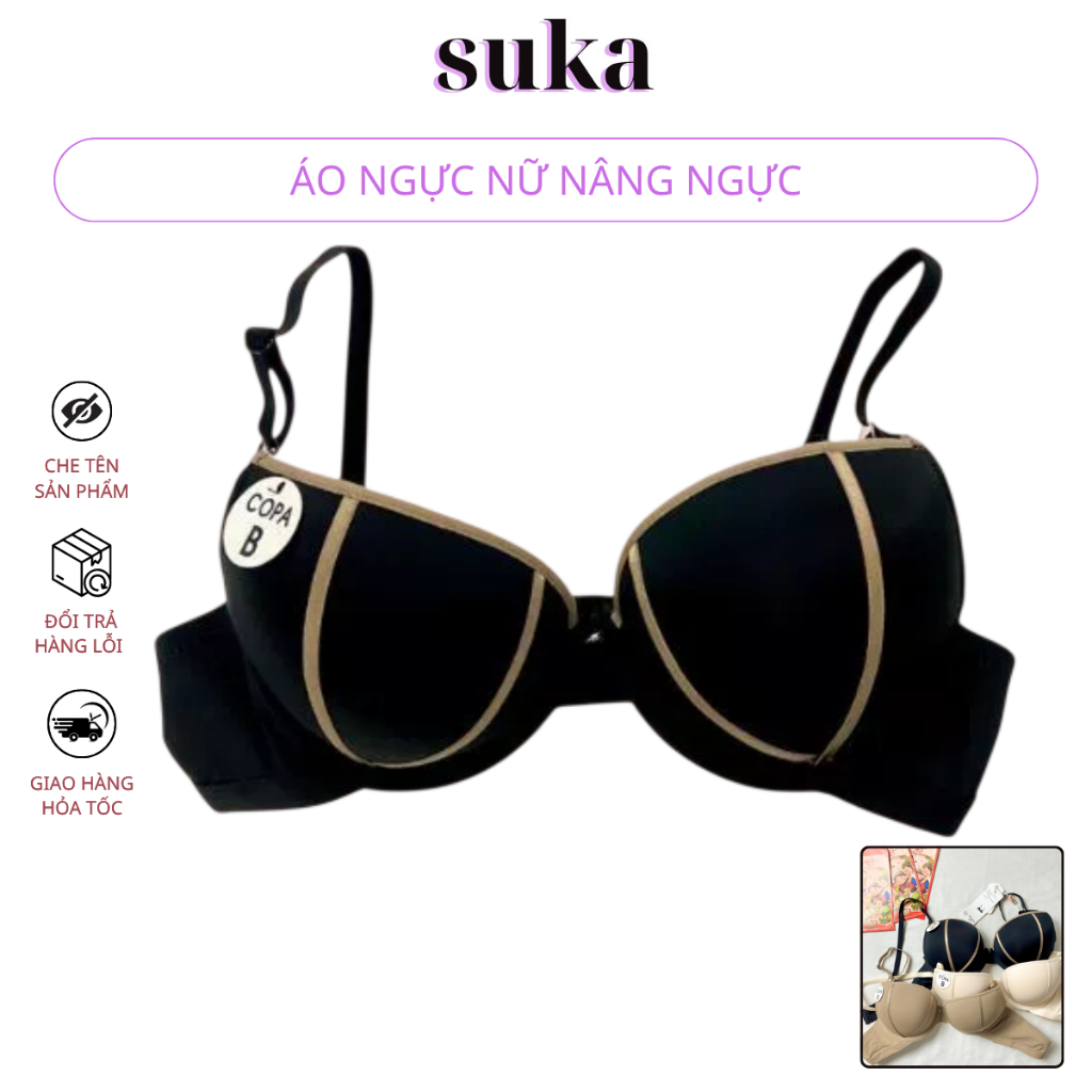 Áo Ngực Nữ Nâng Ngực Copa Mút Kép Có Gọng Quả Tròn Mềm Y15