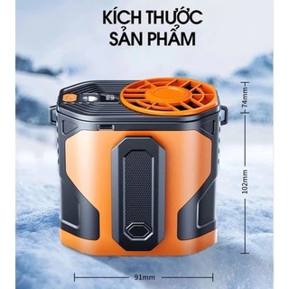 [Mẫu Mới] Quạt Tích Điện Đeo Thắt Lưng F83-F18 Quạt Điều Hòa Đeo Hông Siêu Mát CóSạc Dự Phòng Dùng8h