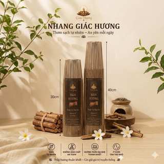 COMBO 2 BÓ MIX LOẠI 30+40CM NHANG TRẦM /ĐÀN HƯƠNG /QUẾ /GỪNG - GIÁC HƯƠNG - BÓ 500G