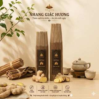 COMBO 2 BÓ MIX LOẠI 30+40CM NHANG TRẦM /ĐÀN HƯƠNG /QUẾ /GỪNG - GIÁC HƯƠNG - BÓ 500G