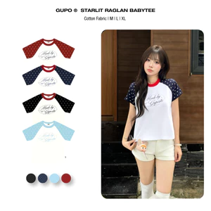 Áo Babytee Starlit 𝙂𝙐𝙋𝙊 Tay Raglan Form Fit Cotton Basic Dễ Phối Đồ Local Brand – BBT01