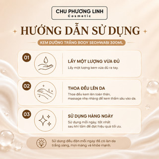 Kem Dưỡng Trắng Body Seohwabi 300ml – Làm Sáng Da, Cấp Ẩm, Mềm Mịn Da Toàn Thân - MP1088