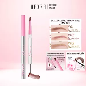 CHÌ KẺ MÀY 2 ĐẦU & MASCARA CHUỐT MÀY 2 TRONG 1 HEXZE – ĐẦU SIÊU MẢNH, TỰ NHIÊN, KHÔNG LEM KHÔNG TRÔI