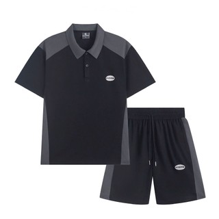 Bộ quần áo nam GUDO áo polo chất cotton thoáng mát quần short form dáng trẻ trung năng động G08