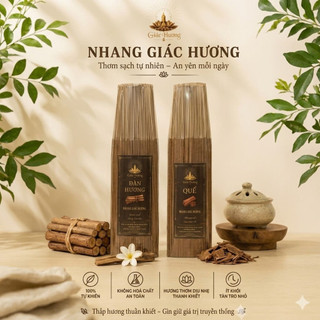 COMBO 2 BÓ MIX LOẠI 30CM NHANG TRẦM /ĐÀN HƯƠNG /QUẾ /GỪNG - GIÁC HƯƠNG - BÓ 500G