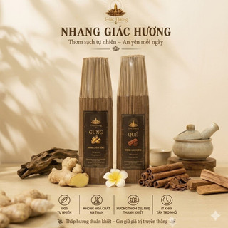 COMBO 2 BÓ MIX LOẠI 30CM NHANG TRẦM /ĐÀN HƯƠNG /QUẾ /GỪNG - GIÁC HƯƠNG - BÓ 500G