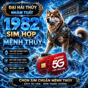 Sim Phong Thủy Tuổi 1982 NHâm Tuất Đại Hải Thủy Chọn Sim Hợp Mệnh Kích Tài Lộc Làm Ăn