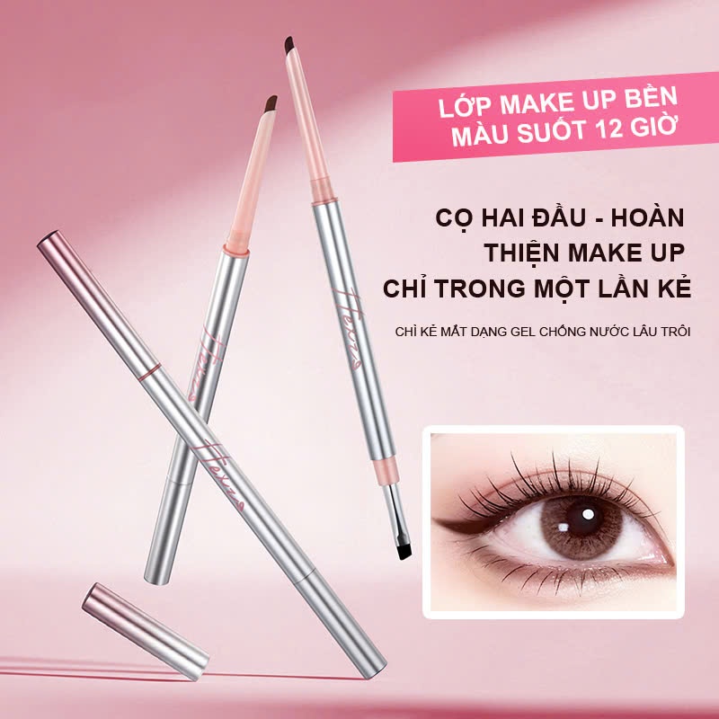 [LIVE KOL] Bút kẻ mắt dạng gel kẻ mắt lâu trôi, chống thấm nước HEXZE, Gel kẻ mắt khô nhanh, không lem, không trôi