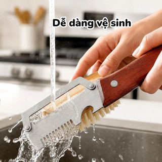 Dao Cắt Hành Tây 3IN1 Inox – Dụng Cụ Gọt Rau Củ Cán Gỗ Tiện Lợi