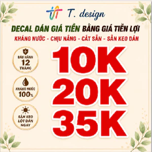 "Giao Đơn Từ 15k - Sticker Dán Giá Tiền Chống Nước, Decal Trang Trí Menu Kính Cho Quán Xe Đẩy"