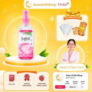 [ CHÍNH HÃNG ] Xịt Soffell Hương Hoa Chống Muỗi Cho Bé Chai 80ml