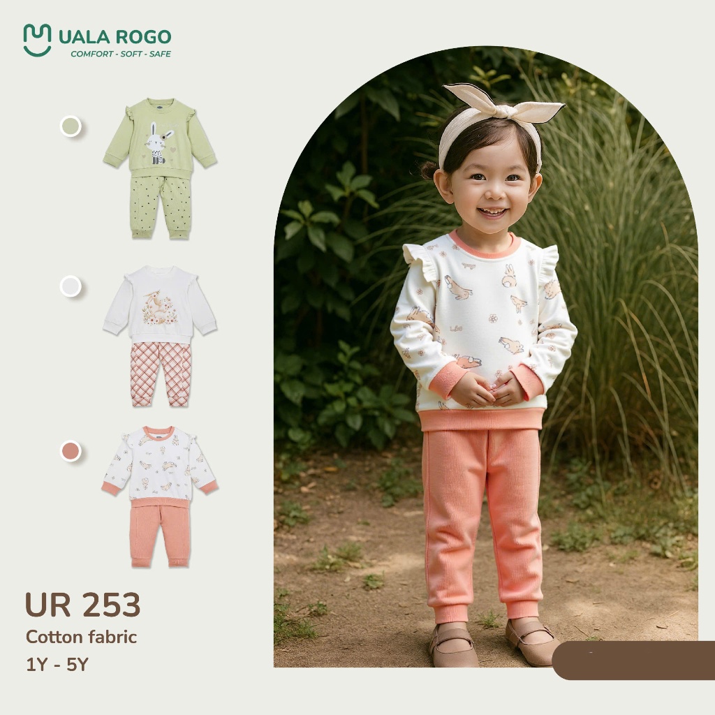 (9-24kg, 1-5Y) Bộ Dài Tay Uala Cho Bé UR3640 UR3903 UR3896 UR252 UR3822 UR253 UR270