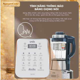 [CHÍNH HÃNG] MÁY LÀM SỮA HẠT CAO CẤP UNIE V9S PRO – DUNG TÍCH 1.75L – BẢO HÀNH 5 NĂM