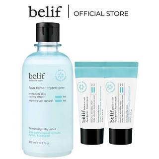 [belif Official] Bộ đôi Kem dưỡng và Nước cân bằng làm dịu và thu nhỏ lỗ chân lông