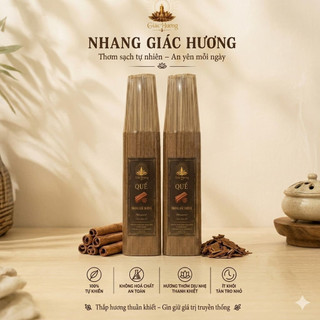 COMBO 2 BÓ CÙNG LOẠI 40CM NHANG TRẦM /ĐÀN HƯƠNG /QUẾ /GỪNG - GIÁC HƯƠNG - BÓ 500G