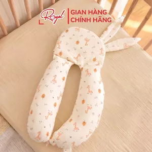 Gối Chặn THỎ Royal Cho Bé Sơ Sinh Đa Năng Mềm Mại Chống Giật Mình Giúp Bé Ngủ Ngon