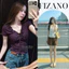Áo blouse milkmaid cổ v bèo nhún thắt dây nơ rủ thô đũi xước ôm sát nách ôm dáng cá tính HCOM27341