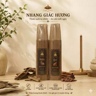 COMBO 2 BÓ MIX LOẠI 40CM NHANG TRẦM /ĐÀN HƯƠNG /QUẾ /GỪNG - GIÁC HƯƠNG - BÓ 500G
