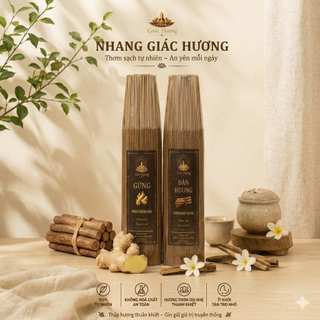 COMBO 2 BÓ MIX LOẠI 40CM NHANG TRẦM /ĐÀN HƯƠNG /QUẾ /GỪNG - GIÁC HƯƠNG - BÓ 500G