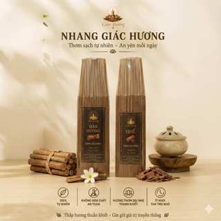COMBO 2 BÓ MIX LOẠI 40CM NHANG TRẦM /ĐÀN HƯƠNG /QUẾ /GỪNG - GIÁC HƯƠNG - BÓ 500G