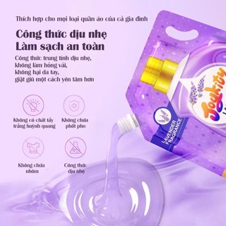[Mừng sinh nhật ShopeeVIP MUA 2 TẶNG 2] Nước Giặt Joykity Hương Lavender Túi 2kg An Toàn Cho Da Hỗ Trợ Làm Sạch Vết Bẩn