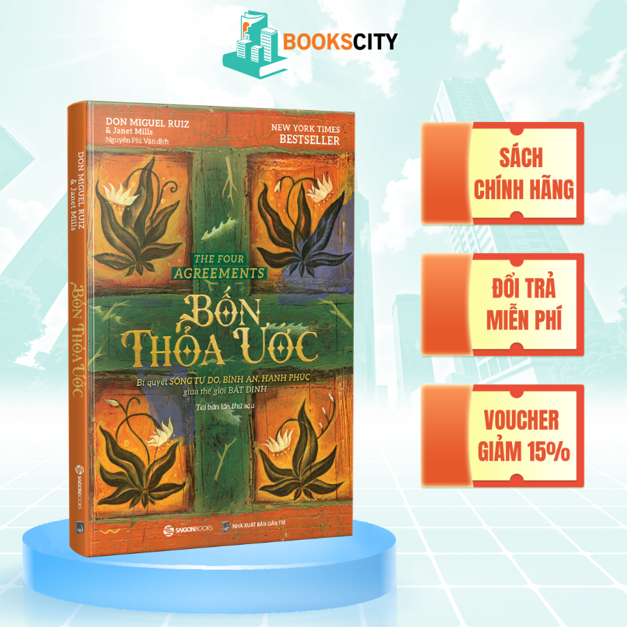 Sách - Bốn thỏa ước - Tác giả Janet Mills , don Miguel Ruiz