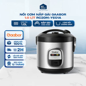 Nồi Cơm Điện Nắp Gài Gaabor RC20M-YE01A 1L - Hàng Chính Hãng