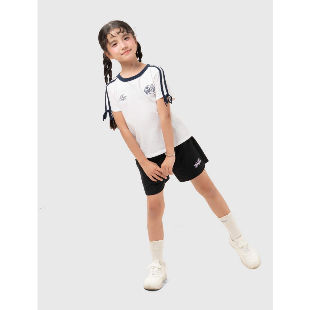 Quần short bé gái CANIFA cạp chun in hình 1BS26S010
