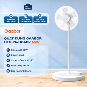 Quạt Đứng Gaabor GFD-N400A02 45W 5 Cánh - Hàng Chính Hãng