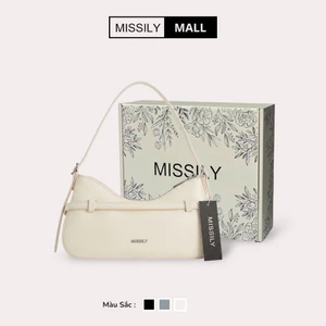 Túi xách nữ MISSILY kẹp nách cầm tay size 25 da cao cấp hàng đẹp kèm dây đeo chéo (ms197)