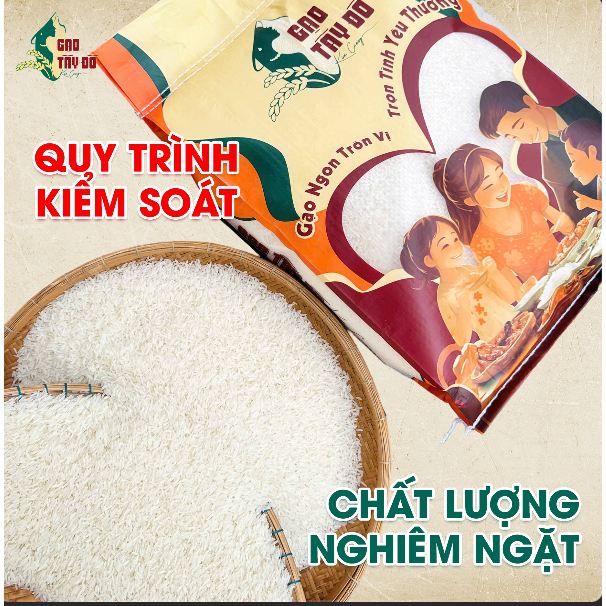 [TLM2] Gạo Thơm Lài Miên Tây Đô Kim Cương 2kg - Mềm Dẻo, Thơm Nhẹ, Ngọt Thanh
