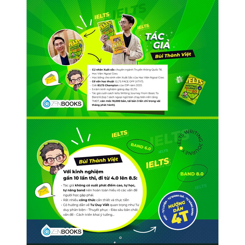 Sách - Ielts Writing Journey: ELEVATE TO BAND 8.0 - Bùi Thành Việt