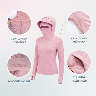Áo Chống Nắng Tre Thơm GUNO Nam Nữ 2 Lớp Chống Tia UV Thoáng Khí Mũ Rộng Vành Che Trán 26AG22/AB23