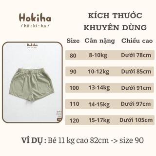 Quần Đùi Vải Gió Mỏng Mát Thêu Chữ Cho Bé Hokiha Vải Gió Mềm Mại, Thoáng Khí Size Từ 8-17kg Q75